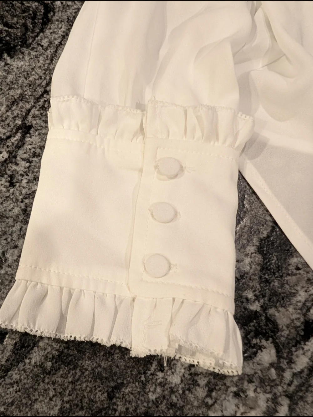 J. Crew White Semi Sheer Button-Front Blouse